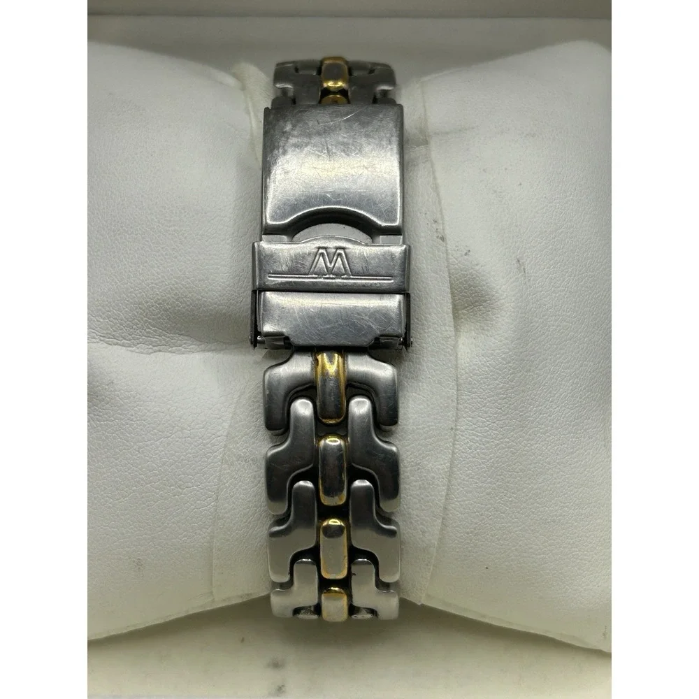 Vintage Wittnauer TT  Longlife 100m‎ Time Date Quartz Two Tone Men Watch W Box